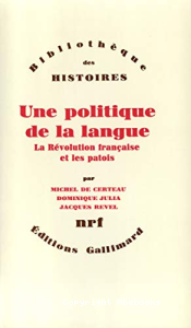 Une politique de la langue vignette